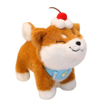Shiba Inu -pehmotyyny kolmionmuotoisella huivilla, 8 tuumaa