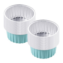Aluminiumfolie-plåtkoppar för airfryer 50 st