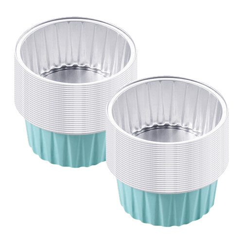 Aluminiumsfolie dåsekopper til airfryer 50 stk.