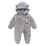 Combinaison polaire bébé avec capuche, tenue d'hiver 1