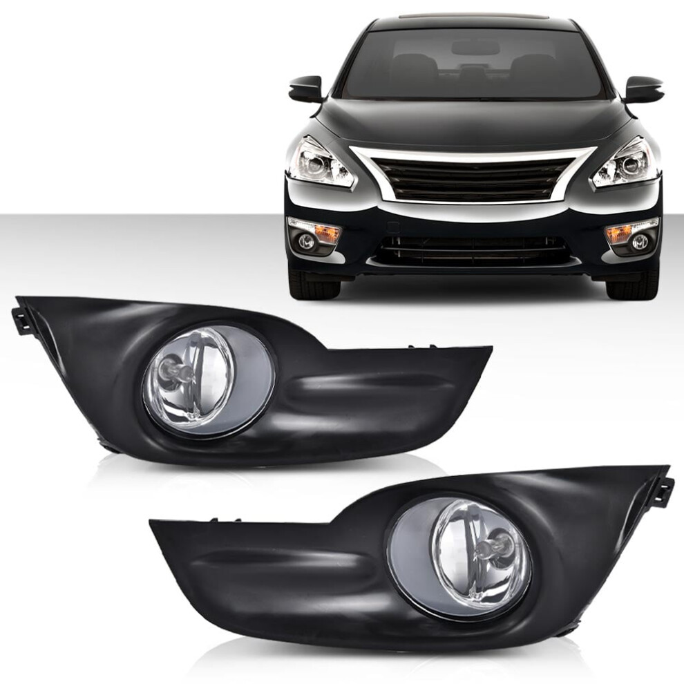 Front Bumper Fog Lights For 2013-2015 Nissan Altima With 959110306550