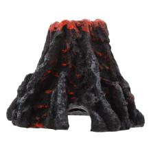 Décoration d'aquarium volcanique en résine, 1 pièce, multicolore