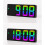 LED digital alarm clock black 12/24-hour display 3