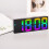 LED digital alarm clock black 12/24-hour display 6