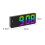LED digital alarm clock black 12/24-hour display 5