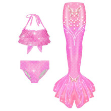 Girls' tankini swimsuit set for ages 4–13