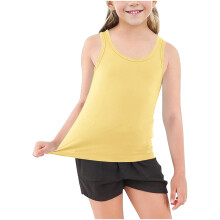 Girls Tank Top Soft Sleeveless Camisole Yellow10Years