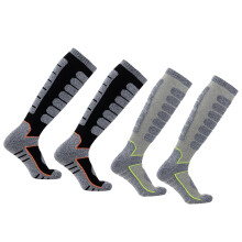 Merino Wool Ski Socks Thermal Knee-High 2 Pairs