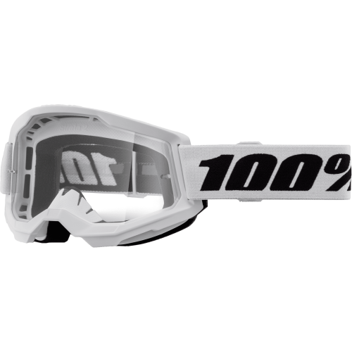 Gogle Strata2off-road białe, przezroczyste, 1 para