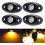 Gule LED-klippelys, 4-pods, 12V vandtæt underlyssæt 1