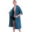 Robe masculina plus size com zíper frontal, decote em V e bolsos. 1