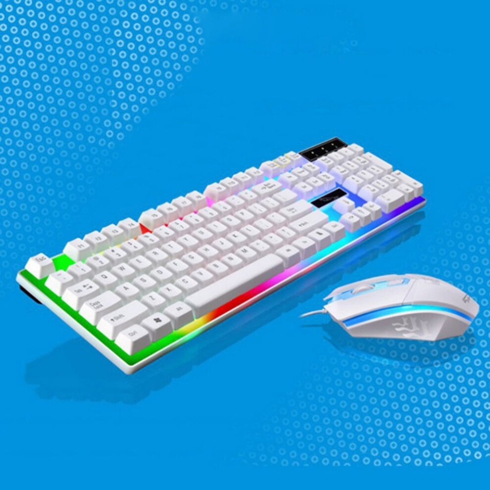 Rainbow Backlit Mechanical Gaming Keyboard And Mouse Set 913466553716