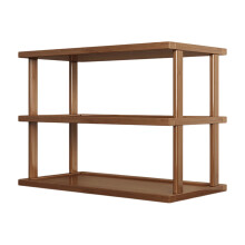 Étagère de rangement sur pied en bois, étagère de bureau portable à 3 niveaux