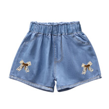 Girls' denim shorts blue F size 8-9 years