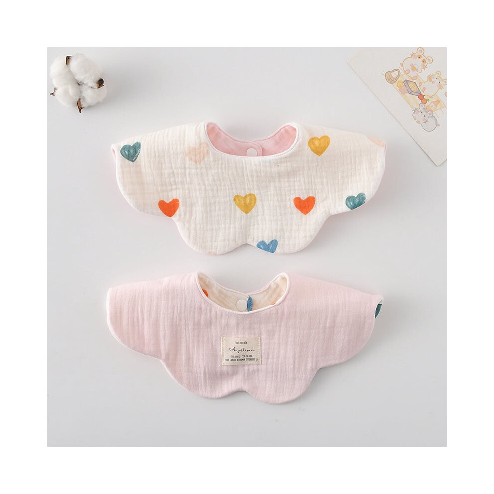 Baby bibs for drooling and teething muslin cotton 2-pack