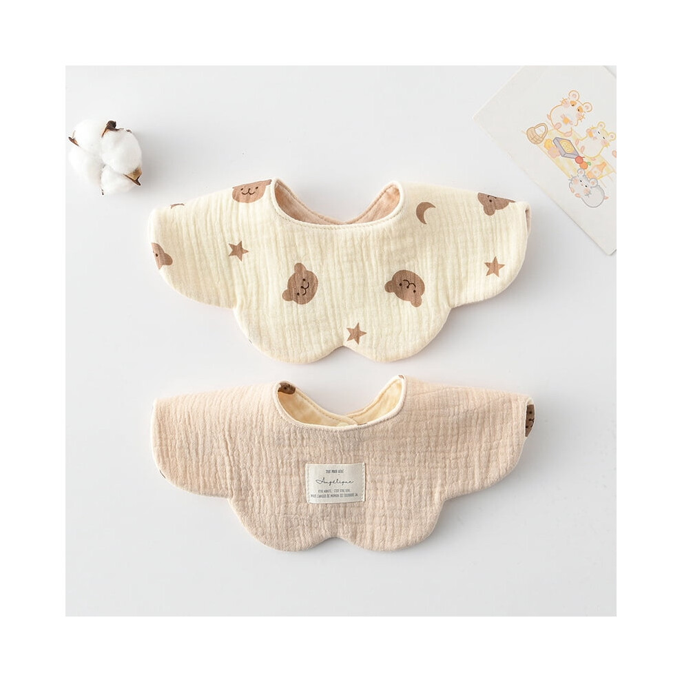 Baby Bibs Muslin Cotton Drool Teething 2-Pack