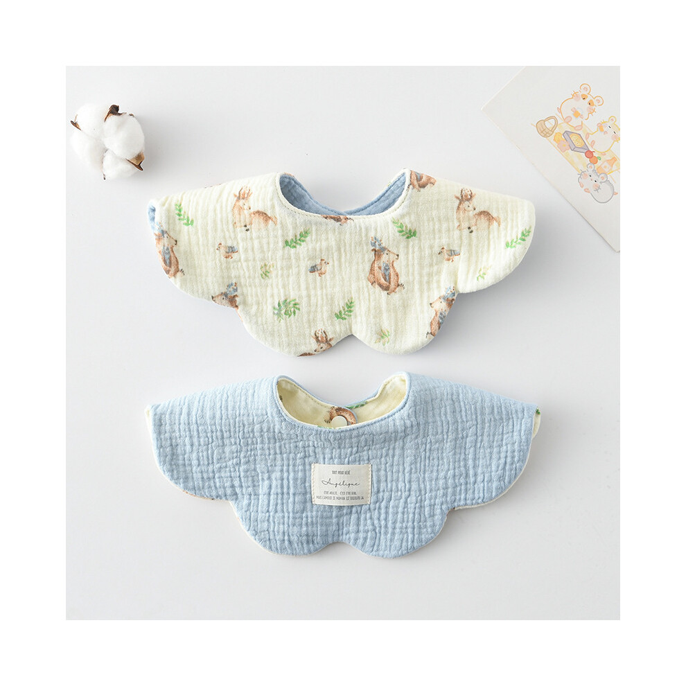 Baby bibs muslin cotton drooling teething 2-pack