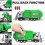 Garbage Truck Toy for Kids Metal Pull-Back with Lights and 3