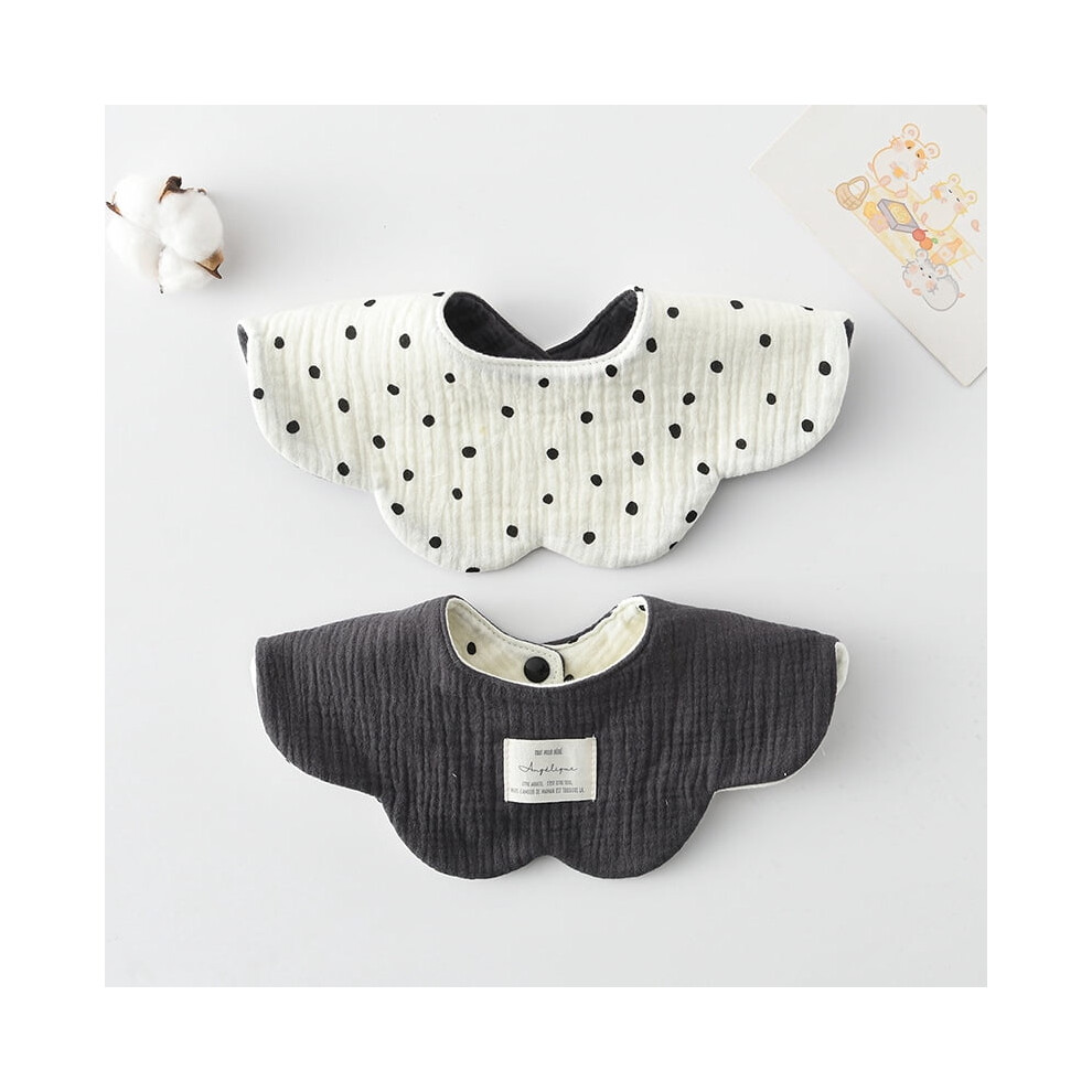 Baby bibs muslin cotton drooling teething 2-pack