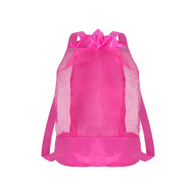 Mesh swim bag drawstring backpack 1 pack