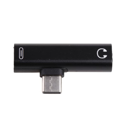 Μετατροπέας ακουστικών in1Type C3.5Aux USB C σε 3.5mm AUX για Mi6TV Type-C, μαύρος 1
