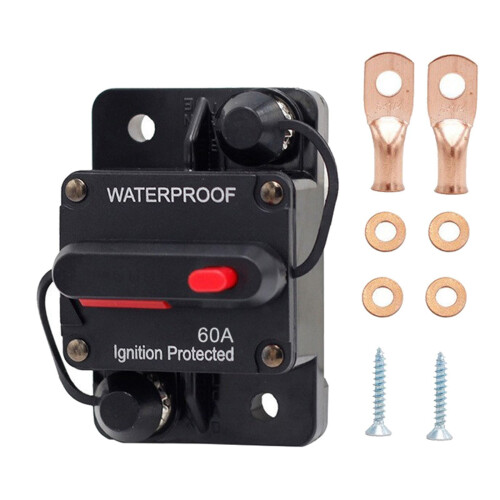 Waterproof 30A Circuit Breaker Manual Reset Ignition