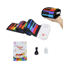 49-Key Roll-Up Digital Piano Portable Rechargeable 16 Tones
