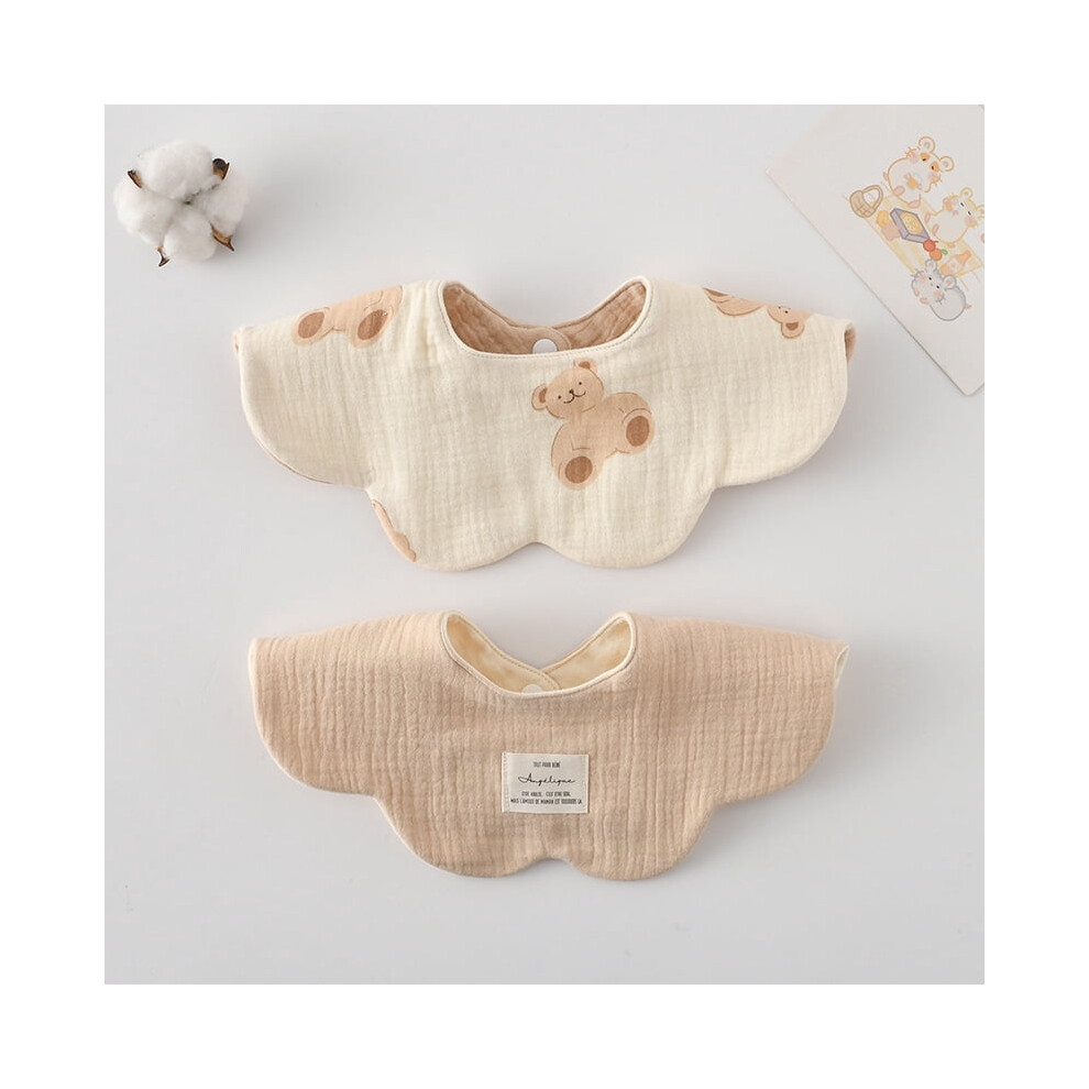 Baby bibs muslin cotton drool teething 2-pack