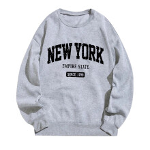 Damen-Sweatshirt mit Buchstabenprint, Rundhalsausschnitt und langen Ärmeln