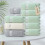 Set di asciugamani in cotone verdi 35x75cm 10 pezzi 1