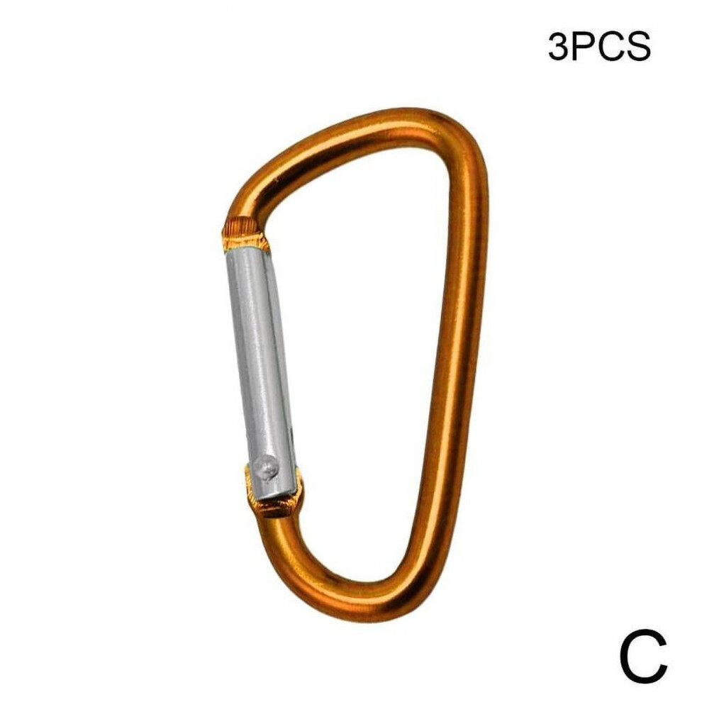 D-Ring Carabiner Keyring Small 3-Pack 913466962440