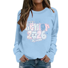 Damessweatshirt met lange mouwen en ronde hals (Senior2026)