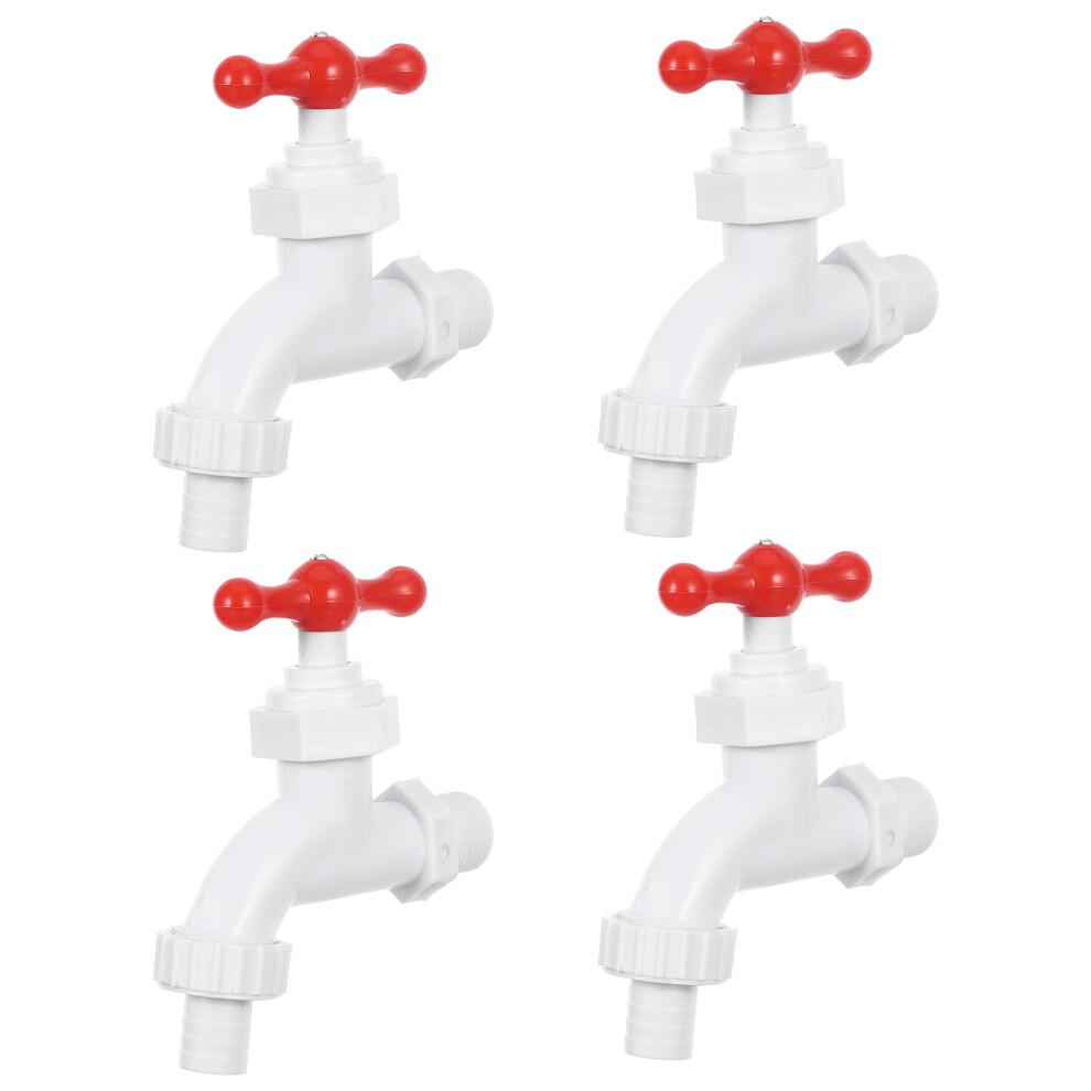 Homoyoyo Plastic Water Faucet White For Washing Machine 4 963904337712