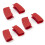 Support de poignée d'assistance en silicone rouge (6 pièces) 1