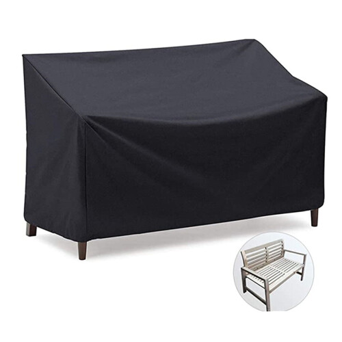 Housse de banc de jardin SanGlory imperméable et coupe-vent