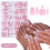 Τετράγωνα κοντά νύχια για πρέσα δακτύλων 288 τεμάχια 1