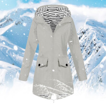 Wasserdichte Damen-Skijacke, Grau, XL
