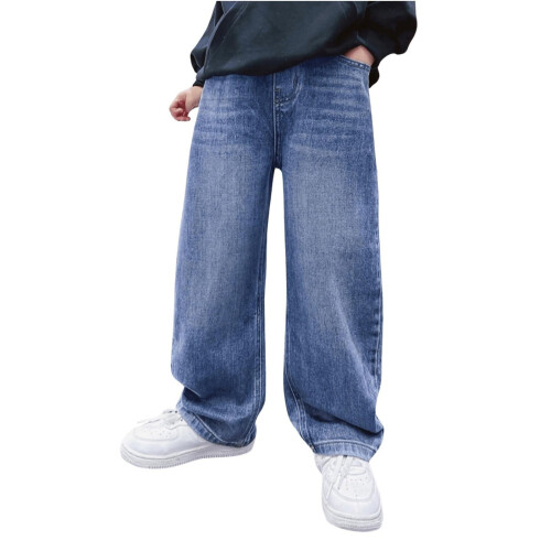 Weite Boy-Jeans, hellblau, Größe 4-5T