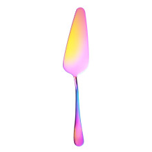 Pelle Ă tarte en acier inoxydable rose 22 x 4,8 cm