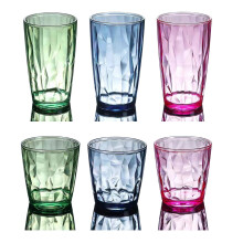 Ensemble de 6 verres à eau ACDANC sans BPA, couleurs vives