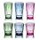 Ensemble de 6 verres à eau ACDANC sans BPA, couleurs vives 1