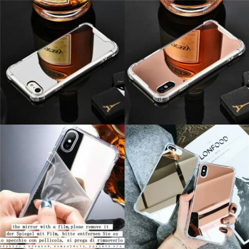 Proteja seu iPhone 7/8/SE (2020 e 2022) - Capa protetora com espelho rosa. 2