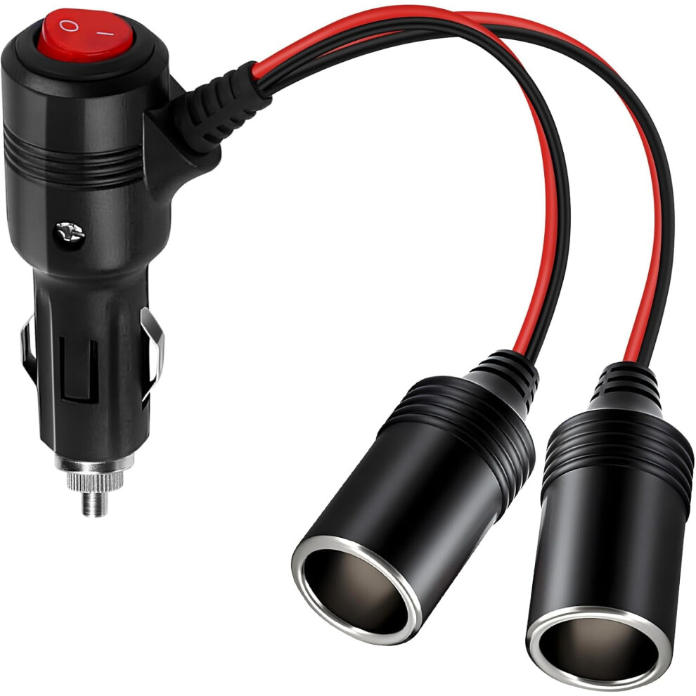 12V Car Cigarette Lighter Splitter 1-To-2 With 15A Fuse And 913466955787