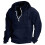 Herren-Langarm-Hoodie, einfarbig, Polyester, 1 Stück 1