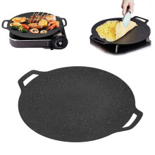 Medical stone grill pan non-stick round griddle 34 cm