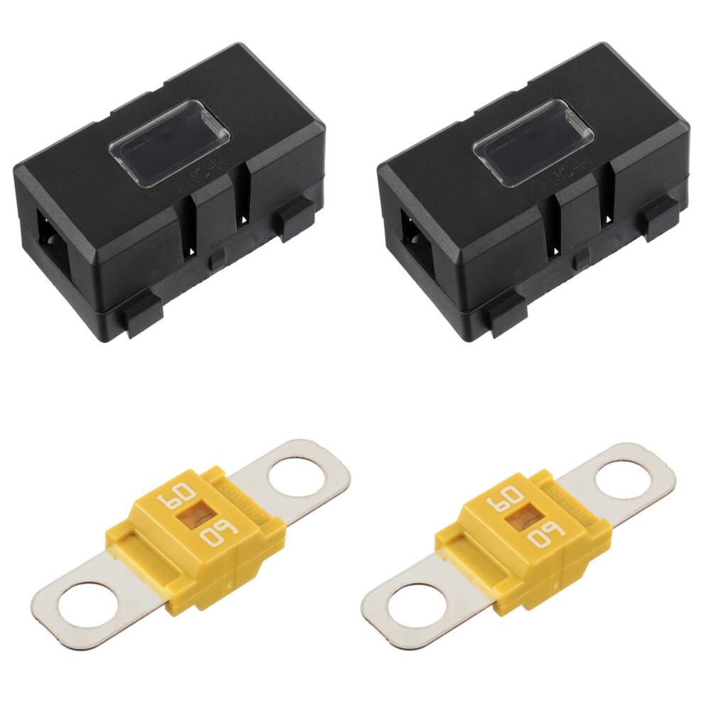 60A Ami/Midi Fuse Holder With Bolt-On Fuse For Vehicles 913466957811