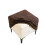 Housse de pouf rectangulaire antidérapante, 1 pièce 1