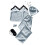 Damen-Freizeitpyjama-Set mit kurzen Ärmeln, Blau, Größe L 1