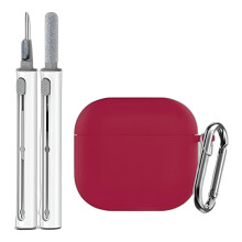 AirPods4 piros szilikon védőtok
