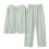 Damen-Freizeitpyjama-Set, Langarmshirt und Hose, Mint 1